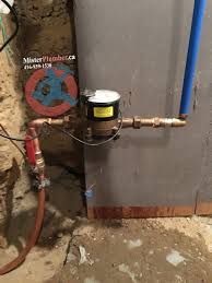Features a fully stocked plumbing parts store on premises. New Water Supply Line In East York Basement Mister Plumber