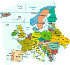 Sie können auch als pdf drucken. Europakarte Mit Hauptstadten Europakarte Zum Ausdrucken