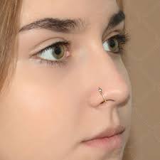 Nose Ring Stud With CZ