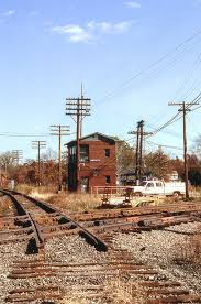 Signal Gang Trucks At Warwick Tower Train Tracks Abandoned Train Old Train Station