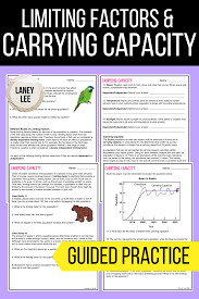 Carrying Capacity Limiting Factors Guided Practice Print Google Versions In 2020 Middle School Science Class Teaching Close Reading Close Reading Strategies