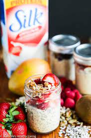 Add cinnamon and apples to the classic overnight oats recipe below. 20 Healthy Overnight Oatmeal Recipes