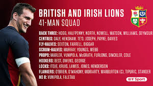 There is a shock omission from warren gatland's starting xv after the british and irish lions named their team to face south africa on saturday. Rugby On Bt Sport On Twitter The 2017 British And Irish Lions Squad For This Summer S Tour Of New Zealand Lionsnz2017