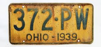 Vintage 1939 License Plate Ohio State Hot Rod Muscle Car Etsy In 2020 Ohio License Plate Hot Rods
