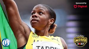 TokyoGoldRush: Tiny but mighty! Jamaica's 27-year-old Megan Tapper gave an  excellent performance taking bronze with 12:55 in the women's 100m hurdles  behind Puerto Rican Jasmine Camacho-Quin (OR) and USAs Kenny Harrison (WR).