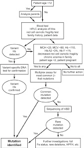 flow chart of the diagnostic algorithm for identifica tion