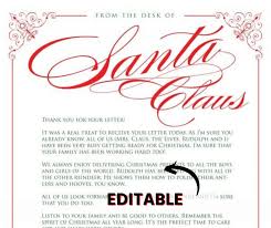 One of my favorite holiday traditions each christmas season, is the classic letter to santa each of my kids fill out and send off to the north pole. Letter From Santa Free Printable Editable Skip To My Lou