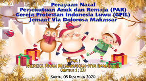 Karena berbagi adalah salah satu aplikasi kasih, semoga tema natal anda juga dapat dihidupi dan jadi berkat bagi orang banyak. Perayaan Natal Persekutuan Anak Dan Remaja Par Gpil Jvd Mks Sabtu 05 Desember 2020 Youtube