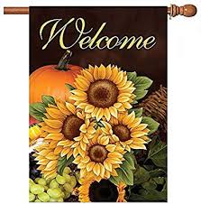 Autumn is around the corner so lets get our creative juices running with some of the best, easy diy autumn pillows! Alaza Home Decorative Outdoor Double Sided Welcome Sunflower Garden House Yard Flag Decor Autumn Fall Flower Pumpkin Seasonal Welcome Flags 28 X 40 Inch Spring Summer Gift Buy Online At Best Price