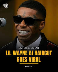 Ai generated photo of #LilWayne with a new haircut look goes #viral! Y'all  diggin this look? 👇👀 @liltunechi