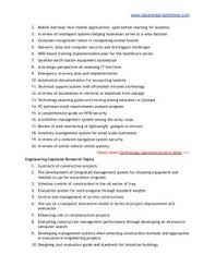 Find the answer to your writing questions here. 7 Capstone Ideas Capstone Project Ideas Senior Project Engineering Management