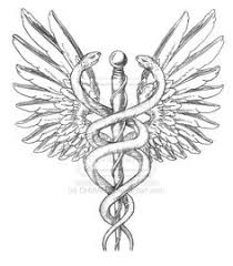 The caduceus tattoo design is really great for a tattoo artist to creatively work with by adding colors, shadings and other details to make it really striking. 7 Caduceus Tattoo Ideas Caduceus Tattoo Medical Tattoo Diabetes Tattoo
