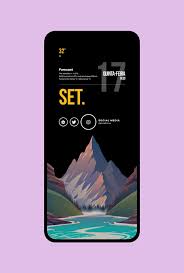 Theme Mountains Androidthemes In 2020 Themes For Mobile Android App Design Android Design