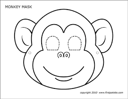 The coloring can help the child develop their abilities and allow them to make use of their imagination. Monkey Mask Free Printable Templates Coloring Pages Firstpalette Com