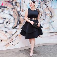Short Black O Neck Prom Dresses Women Formal Dresses Elegant Plus Size Dresses Party Dresses Cocktail Dresses Knee Fashion Plus Size Outfits Plus Size Dresses