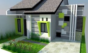 Bagian depan terdapat pagar minimalis dan di samping kiri kanan terdapat dinding pelindung. Desain Dinding Luar Rumah Minimalis Rmh