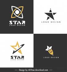 In logo design, a star is a symbol of excellence, quality, success and popularity. Star Logo Templates Modern Flat Contrast Design Free Vector In Adobe Illustrator Ai Ai Format Encapsulated Postscript Eps Eps Format Format For Free Download 610 52kb