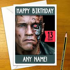 TERMINATOR PERSONALISED BIRTHDAY Card
