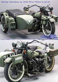 I Just Love This Motorcycle Yesterdays Vintage Motorcycles The Harley Davidson Ca 1942 Wla 750cc 2 Cyl Sv Motorcycle Harley Davidson Bikes Motorcycle Harley