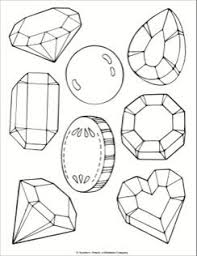 Jewel And Treasure Coloring Page Shape Coloring Pages Coloring Pages Emoji Coloring Pages