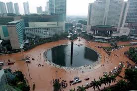 Jantung Kota Jakarta Lumpuh Direndam Banjir Budaya Indonesia Foto Zaman Dulu