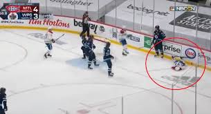 A scary scene in winnipeg as jake evans was stretchered off the ice after taking a hit from mark scheifele. Vo47rbxddd9 Km