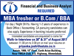 Mba Fresher Jobs In Bangalore For Finance Financeviewer
