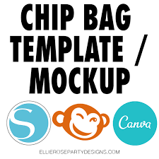 (watch the instructional video on my youtube channel to see how to use my templates)consider tipping adriana! Blank Chip Bag Template For Silhouette Studio Picmonkey Canva User My Store