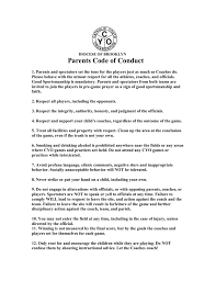 Conduct during competition towards play of the game and all officials shall be in accordance with appropriate behavior and in accordance with i will always show respect for players, other coaches, and game officials. Cyo Soccer Parents Code Of Conduct