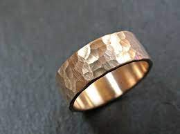 Mens Bronze Ring Cool Mens Ring Band Hammered Ring Bronze Men S Personalized Ring Steampunk Ring Bronze Bronze Anniversary Gift For Him Cool Rings For Men Rings For Men Mens Band Rings