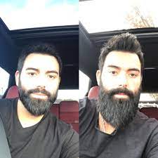 This is a process that takes several years for hair on the head but a few months for facial hair that grows on the face. 6 Months Difference Beard Straightening Faded Beard Styles Beard Styles Bald
