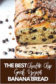 Chocolate Chip Greek Yogurt Banana Bread Fresh Fit Kitchen Recipe Yogurt Banana Bread Greek Yogurt Banana Bread Banana Bread
