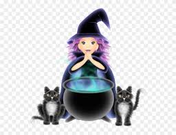 Perfect for child greeting card, print t shirt, fashion artworks. Witch With Cat Halloween Cartoon Clip Art Cute Clip Cartoon Witches And Black Cats Png Download 1517324 Pinclipart