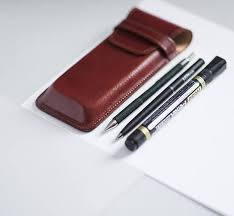 Mother S Day Personalized Leather Pen Case Handmade Pen Case Ready To Ship Pencil Case Brown Pen Case M Leather Pencil Case Pen Case Personalized Leather