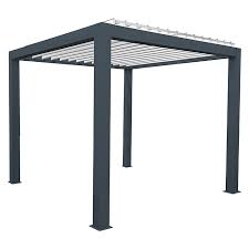 Wismar Nfi Pavillon L X B 400 X 335 Cm Lamellendach Weiss Anthrazit Lamellendach Bauhaus Uberdachung Garten