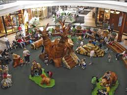 Rainy Day Solution Bring The Kids To The Polaris Mall It Has A Great Zoo Themed Free Kids Play Place Columbus 60daysofsu Mall Play Area Mall Decor Columbus