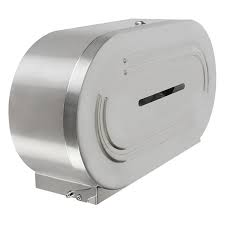 Embedded single small roll paper tissue dispenser，watertight design and smooth arc baffle design ensure that your toilet tissue stays dry. 18 8 Stainless Steel Twin Jumbo Roll Toilet Tissue Dispenser