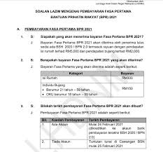 Walaupun dianggarkan pembayaran fasa 2 bpr dilaksanakan pada awal mei, tetapi kerajaan telah mempercepatkan sekali lagi pembayaran. Tarikh Pembayaran Bpr Fasa 2 Serta Jumlah Baki Bayaran Infomalaysiakini