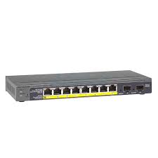 Smart Switch Gigabit 8port Netgear Gs110tp With Poe And 2 Fiber Sfp Ports