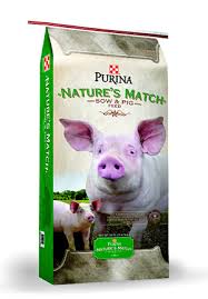 Natures Match Sow Pig Complete Natural Pig Feed Purina