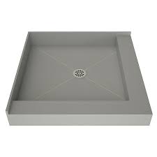 | double shower bases & pans. Tile Redi 4848cdr Pvc 48x48 Shower Base Double Threshold Center Pvc Drain Ebay
