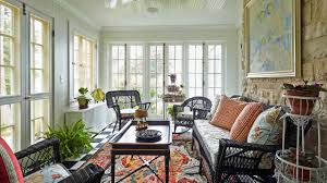 Tropical island themed bedroom home decorating idea. House Tour A Traditional 100 Year Old Lake House Reborn Architectural Digest