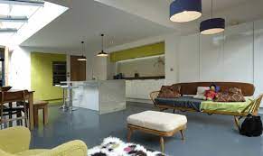 The rubber flooring in this modern kitchen is also textured, this time with a slightly rippled pattern that adds interest to the room. 10 Rooms With Rubber Flooring