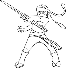 Tmnt coloring page to print. Kid Drawing Of A Ninja Coloring Page Download Print Online Coloring Pages For Free Color Nimbus