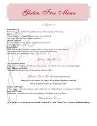 Gluten Free Menu Arpeggio