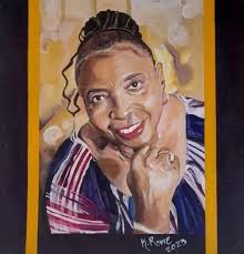 Acrylic painting of a mother's love