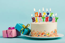 Birthday Cake With Candles Images Download Download Two Gift Boxes Near The Cake With Happy Birthday Candles Against Blue Backdrop For Free Happy Birthday Candles Birthday Cake With Candles Happy Birthday Cakes