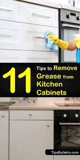to remove grease from kitchen cabinets