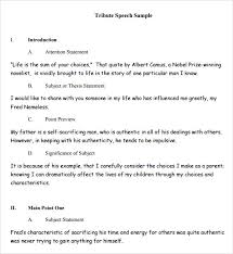 Remember them if you ever want to use a funeral speech as an opportunity to express gratitude. Free 8 Sample Tribute Speech In Pdf