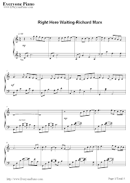Free Right Here Waiting Richard Marx Piano Sheet Music Preview 1 Free Piano Sheet Music Piano Chords Right Here Waiting Piano Music Piano Sheet Music Free